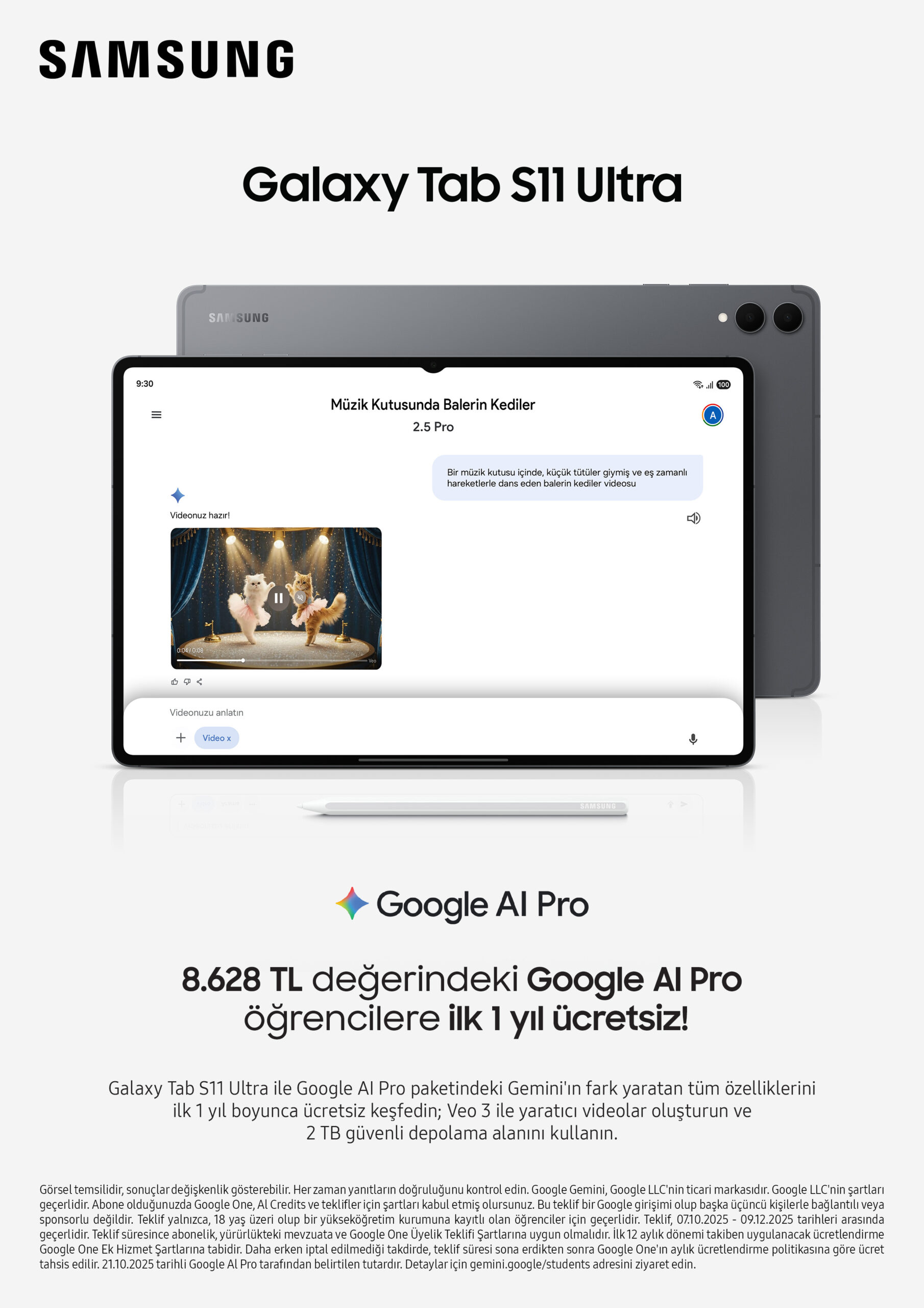 Samsung’dan öğrencilere özel indirim ve Google AI Pro hediyesi