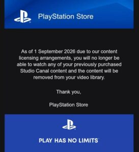 Sony, kullanıcıların satın aldığı 500’den fazla filmi dijital kütüphaneden kaldırıyor